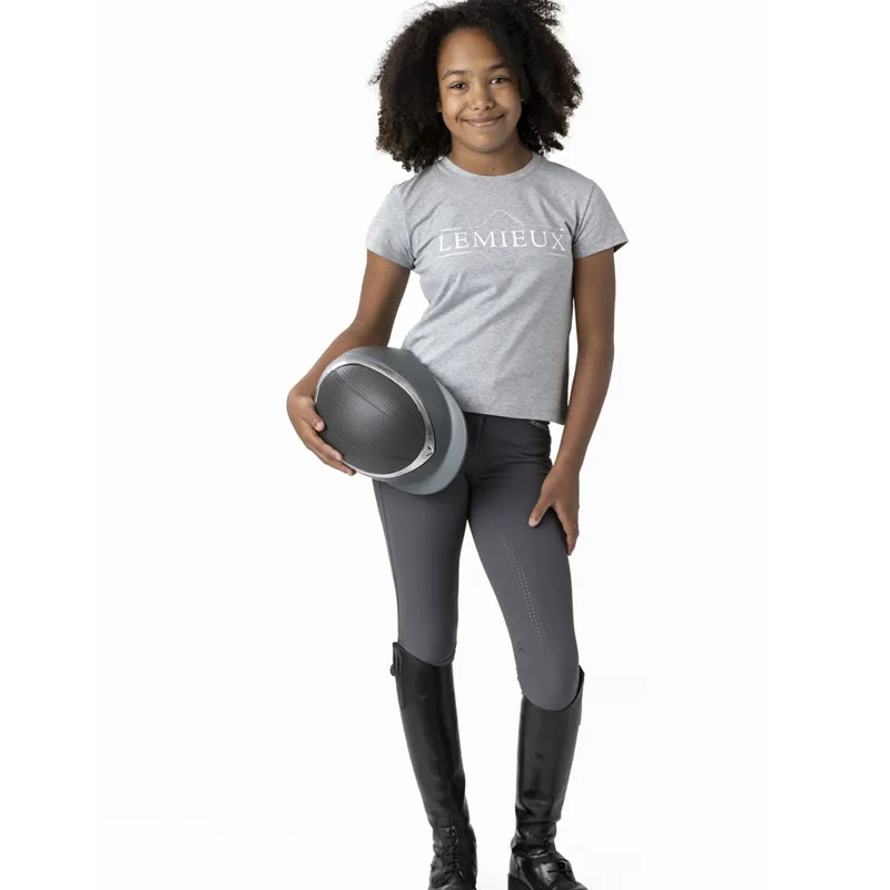 LeMieux Young Rider T-Shirt - Grey Melange-2